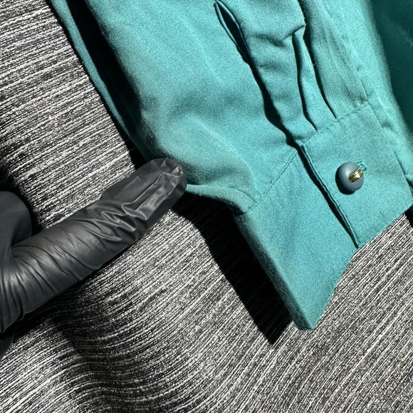 Vintage Bonnie Blair Women's Embroidered Light Button-Down Shirt Jacket Size L - Picture 5 of 16